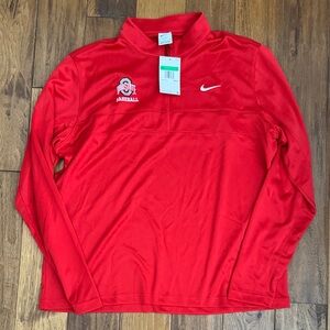 Nike Ohio State Baseball Long Sleeve Quarter Zip